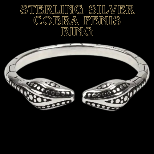 Sterling Silver Cobra Penis Ring