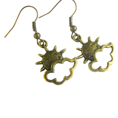 HAPPY SUN AND CLOUDS EARRINGS