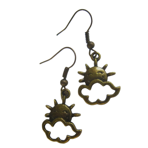 HAPPY SUN AND CLOUDS EARRINGS