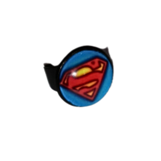 Superman Comicon Adjustable Steel Ring