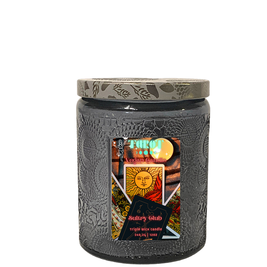 TAROT VEGAN CANDLE: Black Tea & Sage