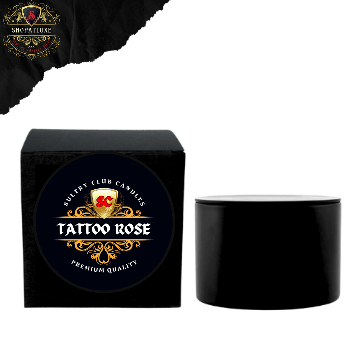 TATTOO ROSE VEGAN CANDLE