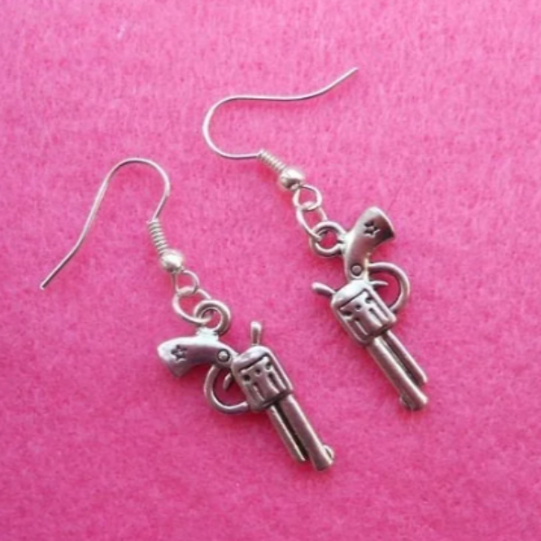 TOUGH GIRL MINI PISTOL EARRINGS