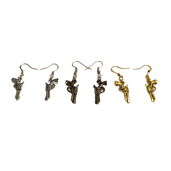 TOUGH GIRL MINI PISTOL EARRINGS