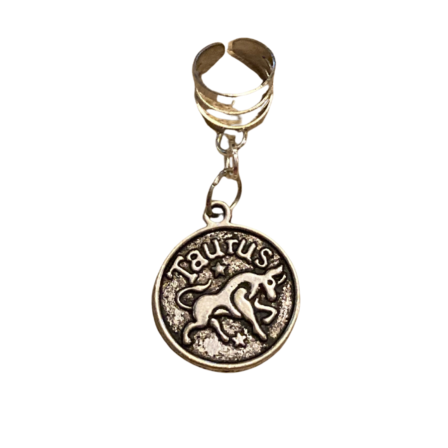 Taurus Zodiac Charm Ear Cuff