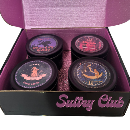 Oh My Goddess Four Pack Travel Candle Gift Set