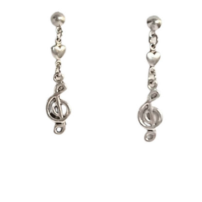 TREBLE CLEF CHARM EARRLINGS