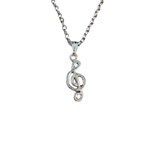 Treble Clef Charm Necklace