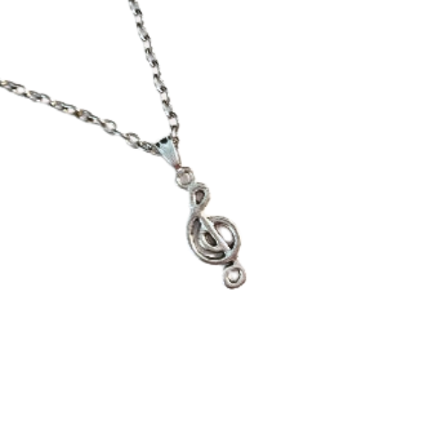 Treble Clef Charm Necklace