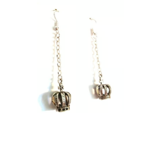 ENGLISH TUDOR CROWN EARRINGS