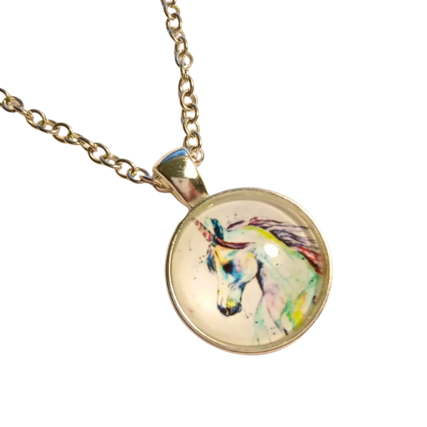 Unicorn Magic Rainbow Sparkle Necklace