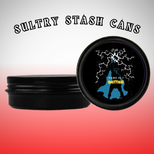 VIKINGS DO IT BETTER Stash Tin - Round Storage Container
