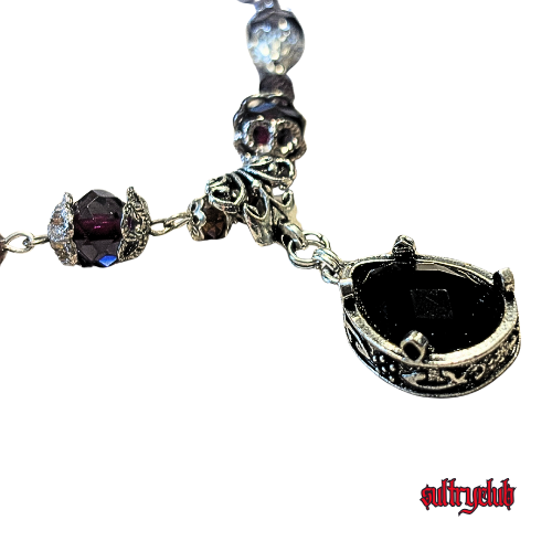 Victorian Gothic Crystal Beaded Necklace