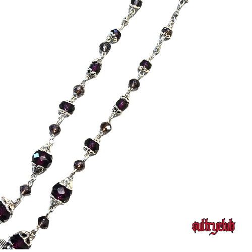 Victorian Gothic Crystal Beaded Necklace