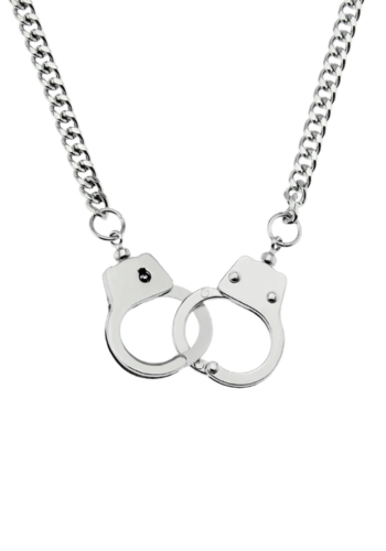 Steel Working Handcuffs Necklace