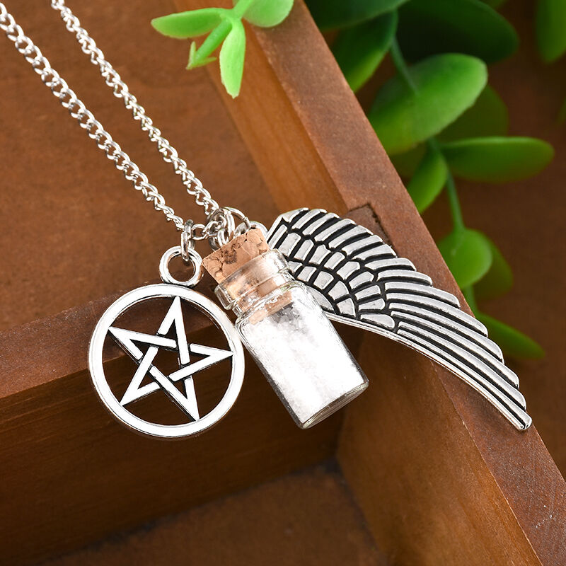 Wiccan Protection Salt Bottle Necklace