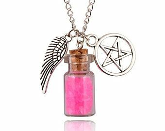 Wiccan Protection Salt Bottle Necklace