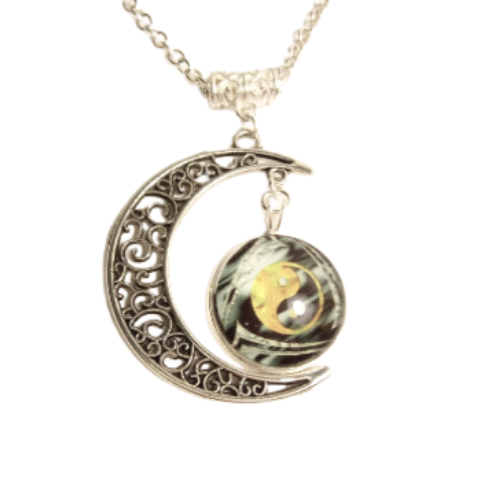 Yin Yang Fire Element Necklace