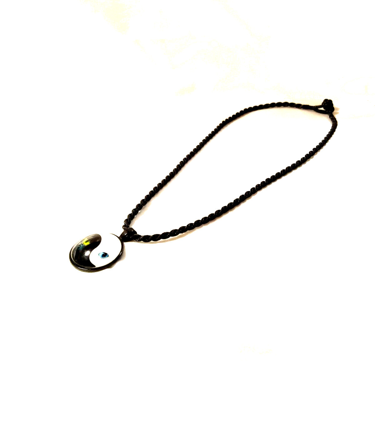 Yin Yang Twisted Kitty Choker Necklace