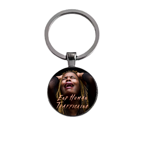 END HUMAN TRAFFICKING STYLE 1 Custom Keychain