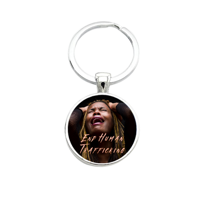 END HUMAN TRAFFICKING STYLE 1 Custom Keychain