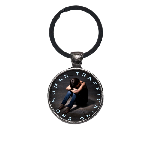 END HUMAN TRAFFICKING STYLE 2 Custom Keychain
