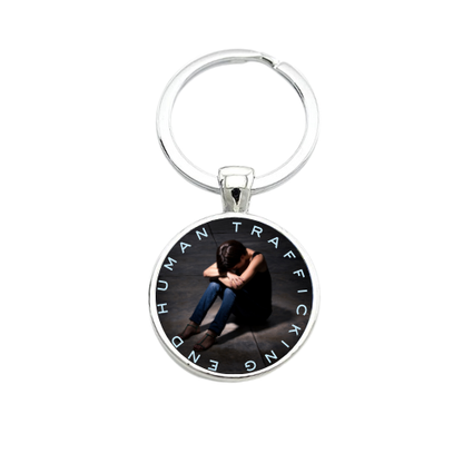 END HUMAN TRAFFICKING STYLE 2 Custom Keychain