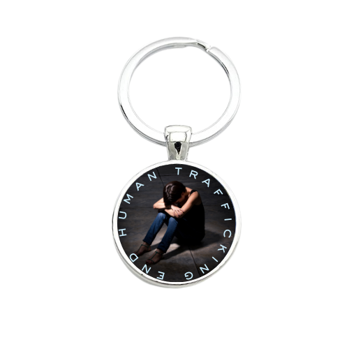 END HUMAN TRAFFICKING STYLE 2 Custom Keychain