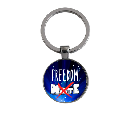 FREEDOM NOT HATE Custom Keychain