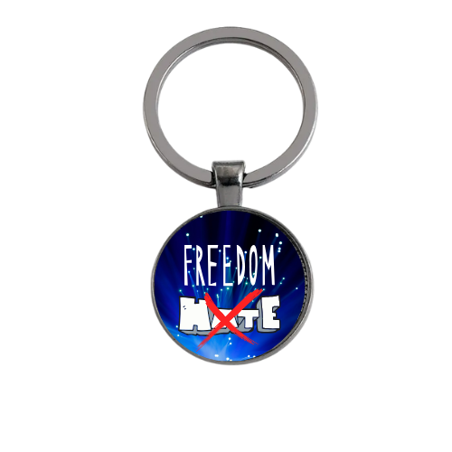 FREEDOM NOT HATE Custom Keychain