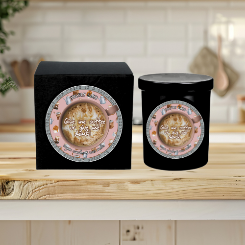 Give Me Coffee Or Give Me Death Candle