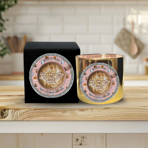 Give Me Coffee Or Give Me Death Candle