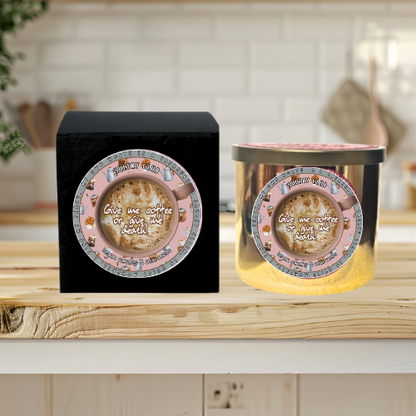 Give Me Coffee Or Give Me Death Candle