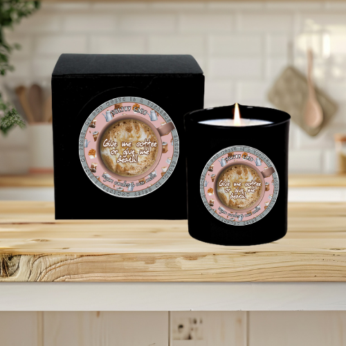 Give Me Coffee Or Give Me Death Candle