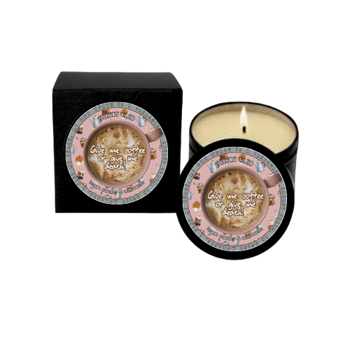 Give Me Coffee Or Give Me Death Candle