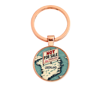 GREENLAND IS NOT FOR SALE Custom Keychain