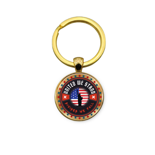 UNITED WE STAND Style 1 Custom Keychain