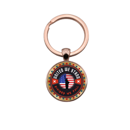 UNITED WE STAND Style 1 Custom Keychain