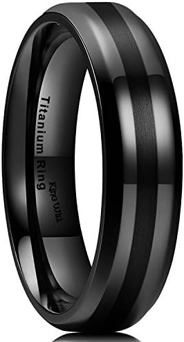 King Will 7mm 8mm One Ring for Men Lord Rings Magic Power Rings Silver Titanium Rings Wedding Band for Men Women Comfort Fit Sipnner Ring High Polished