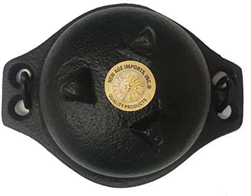 Cast Iron Cauldron w/Handle, Ideal for smudging, Incense Burning, Ritual Purpose, Decoration, Candle Holder, etc. (5" Diameter Handle to Handle, 3" Inside Diameter)