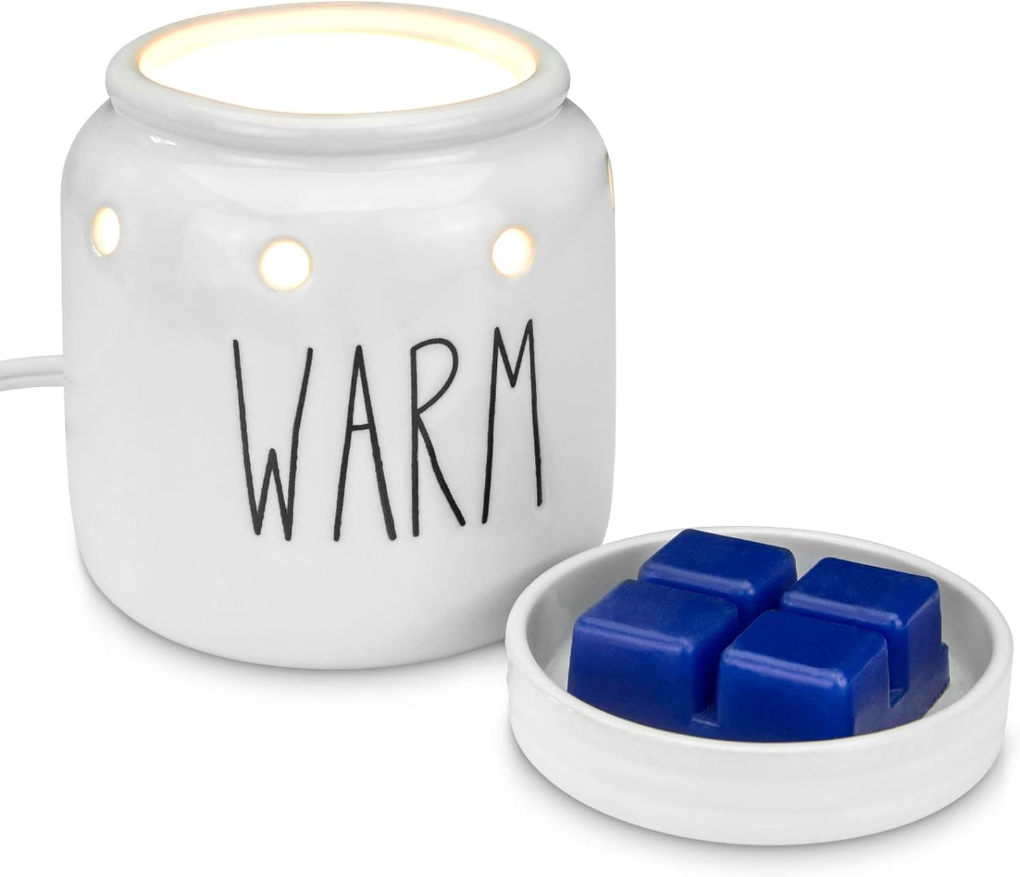 STAR MOON Cute Wax Warmer Wax Melter for Scented Wax Candle Warmer for Wax Melt with One More Bulb Removable Dish Home Decor Home Fragrance Ice Cream Decor Ideal Gift (Sweet Ice Cream)