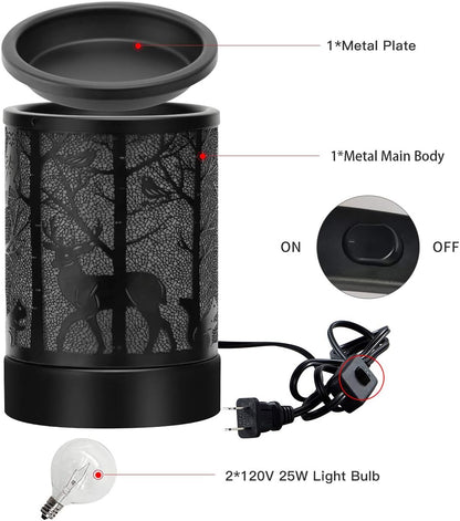 Hituiter Electric Wax Melt Warmer Fragrance Warmer for Scented Wax Melts Classic t Design Home Accessories (Forest animals)