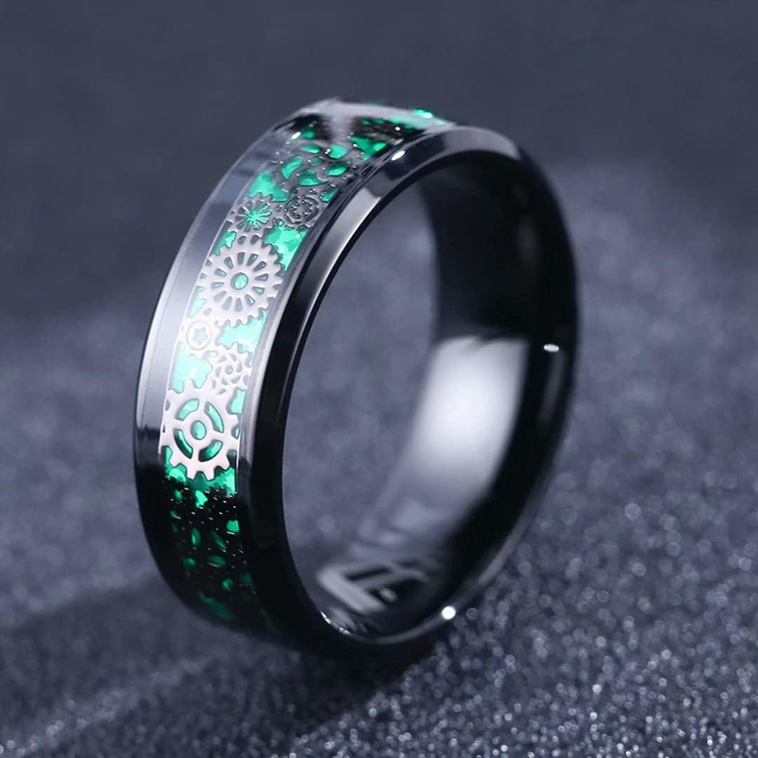 King Will 6mm/8mm Titanium Stainless Steel Ring for Men Wedding Band for Men Women Engagement Ring Comfort Fit