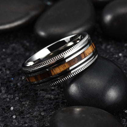 King Will 6mm/8mm Titanium Stainless Steel Ring for Men Wedding Band for Men Women Engagement Ring Comfort Fit