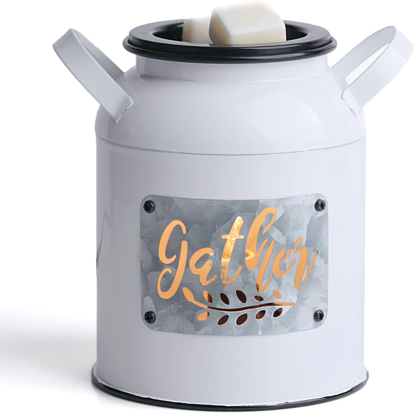 NAFANG Milk Can Wax Melt Warmer, Scentsy Wax Warmer,Metal Wax Burner, Farmhouse Wax Warmers for Melting Scented Wax Cubes,Candle Wax Warmer for Rustic Home Décor, Office, Birthday Gifts