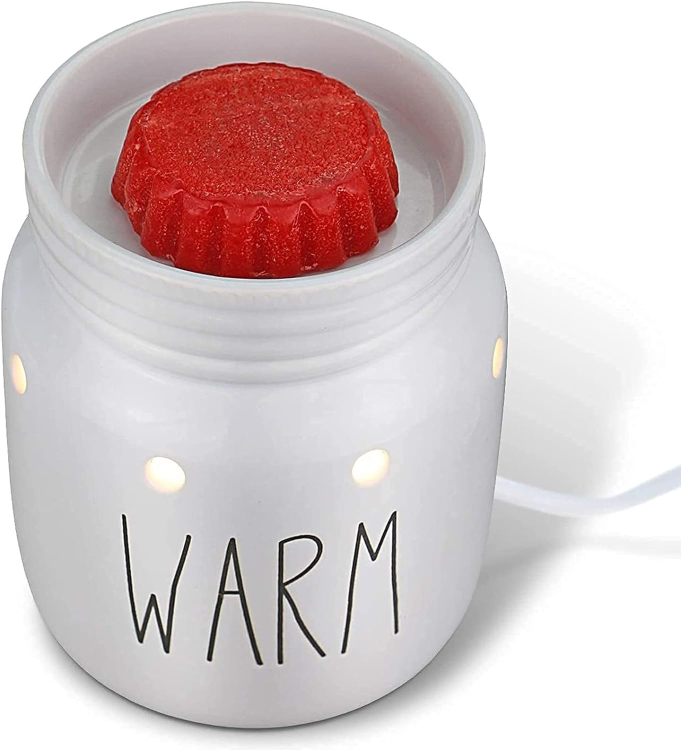 STAR MOON Cute Wax Warmer Wax Melter for Scented Wax Candle Warmer for Wax Melt with One More Bulb Removable Dish Home Decor Home Fragrance Ice Cream Decor Ideal Gift (Sweet Ice Cream)