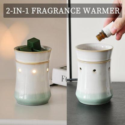 Metal Wax Warmer Electric,Wax melt Warmer,Candle Wax Burner, Candle Warmer,Candle Melter,for Home Office Décor and Gifts for Holiday（Moon/Flower Fairy）…