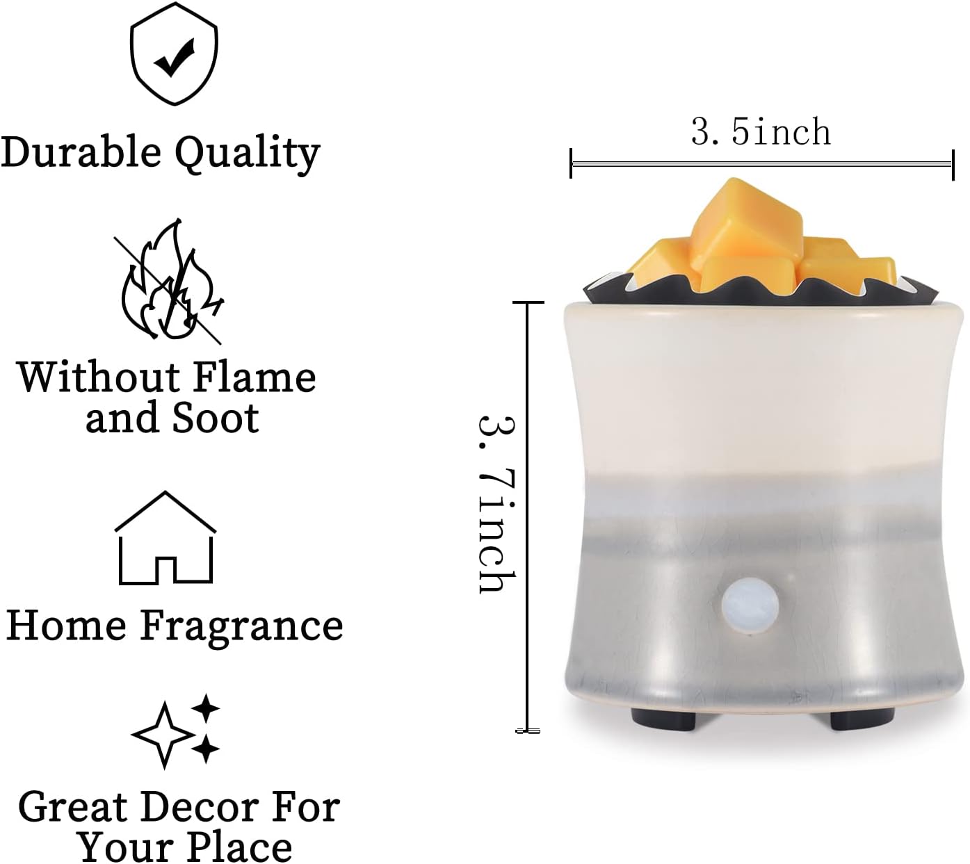 Metal Wax Warmer Electric,Wax melt Warmer,Candle Wax Burner, Candle Warmer,Candle Melter,for Home Office Décor and Gifts for Holiday（Bigfoot/Mythological Animal）…