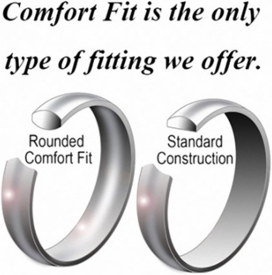 King Will Basic 3MM/5MM/7MM/9MM Silver/Black Titanium Ring Wedding Band for Men Women Brushed/Matte Comfort Fit Couple Ring