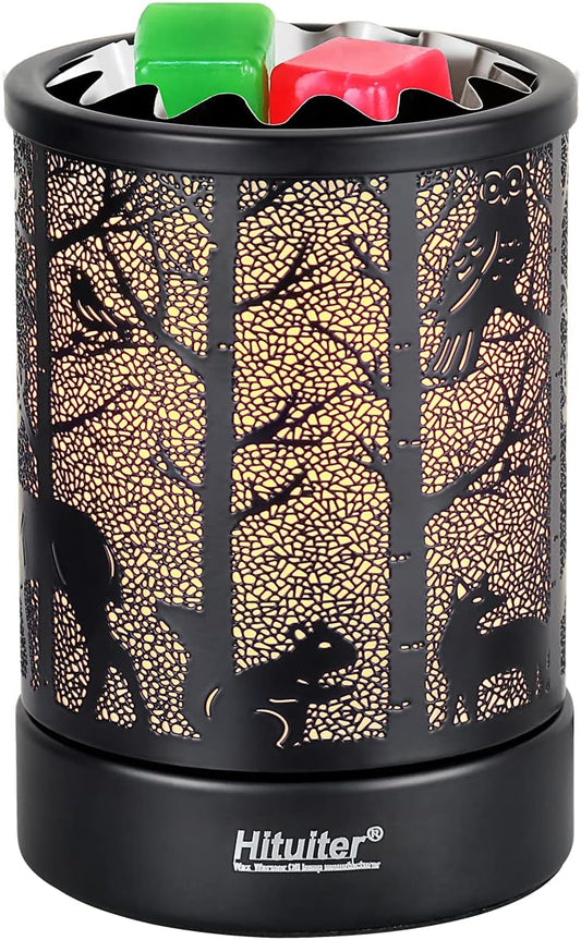 Hituiter Electric Wax Melt Warmer Fragrance Warmer for Scented Wax Melts Classic t Design Home Accessories (Forest animals)